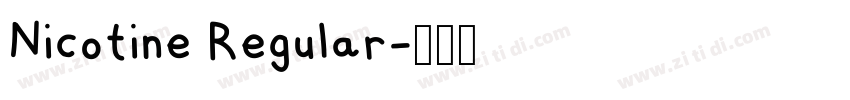 Nicotine Regular字体转换